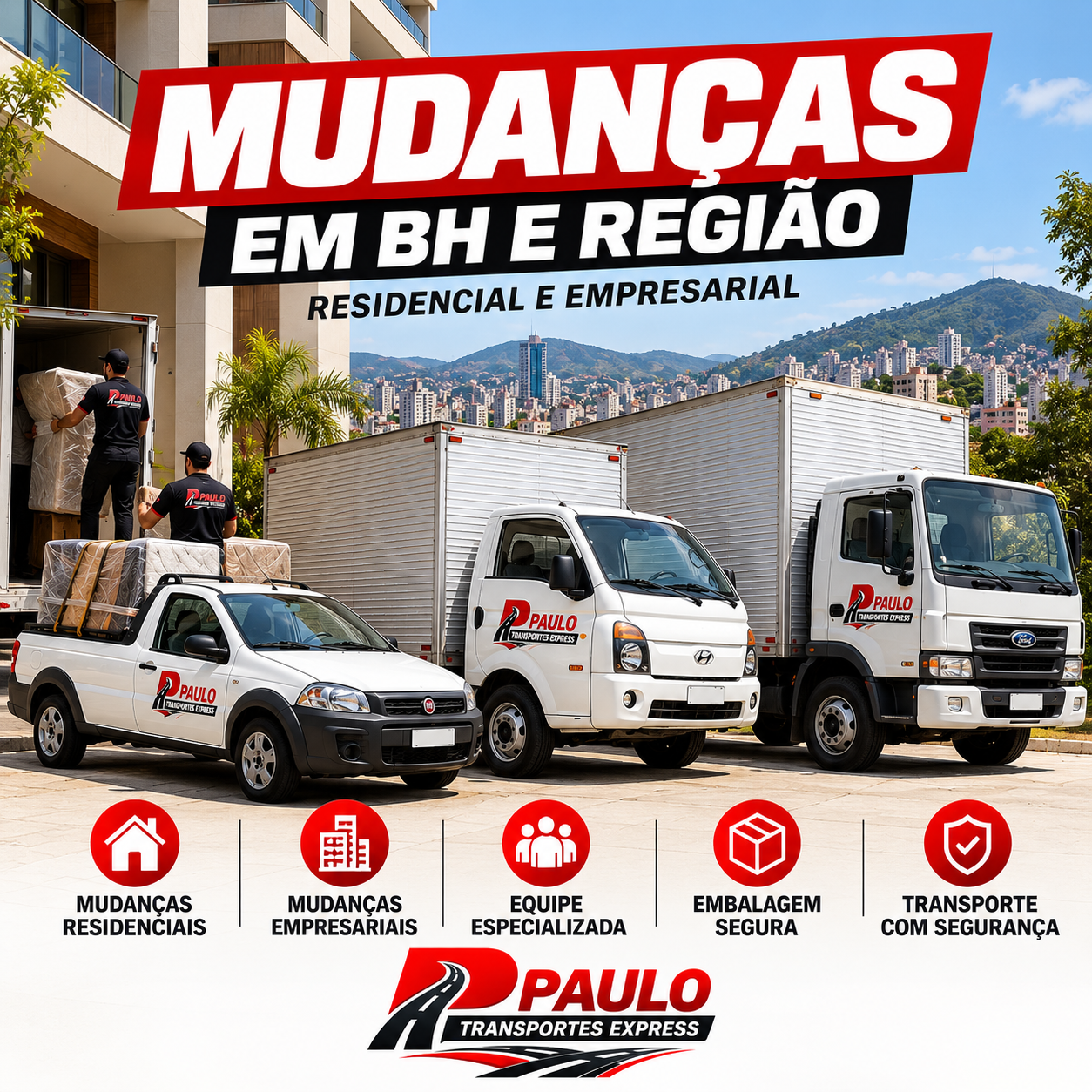 Mudança BH Paulo Transportes Express